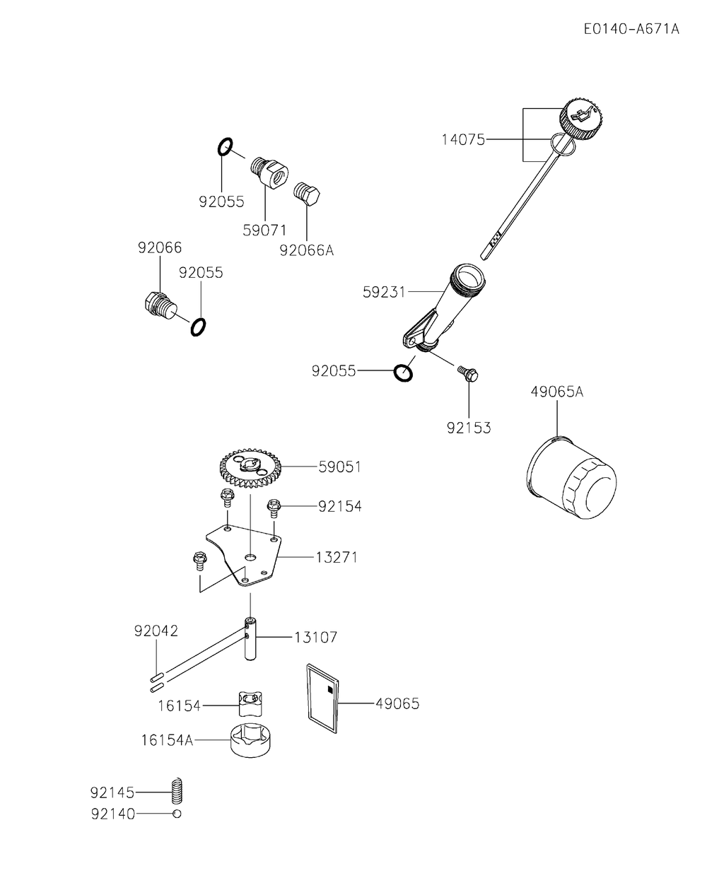 Fxt00v-Bs42 Lubrication Equipment Diagram and Parts List for FXT00V-BS42  Cub Cadet Lawn Tractor